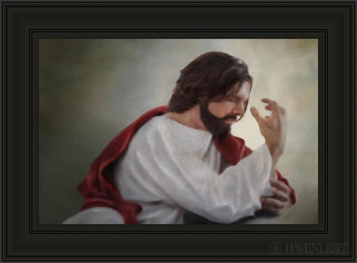 Abide With Me Open Edition Canvas / 36 X 24 Black 45 3/4 33 Art