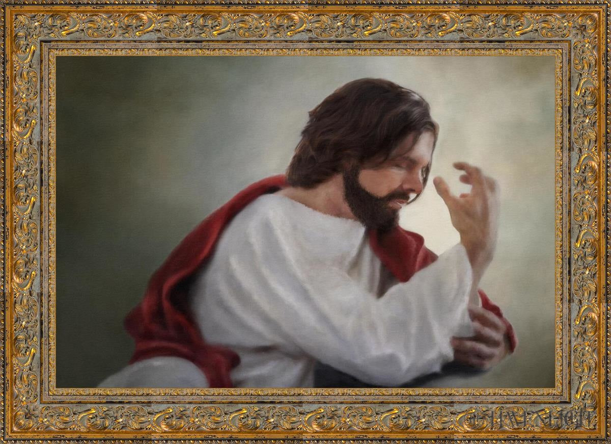 Abide With Me Open Edition Canvas / 36 X 24 Gold 43 3/4 31 Art