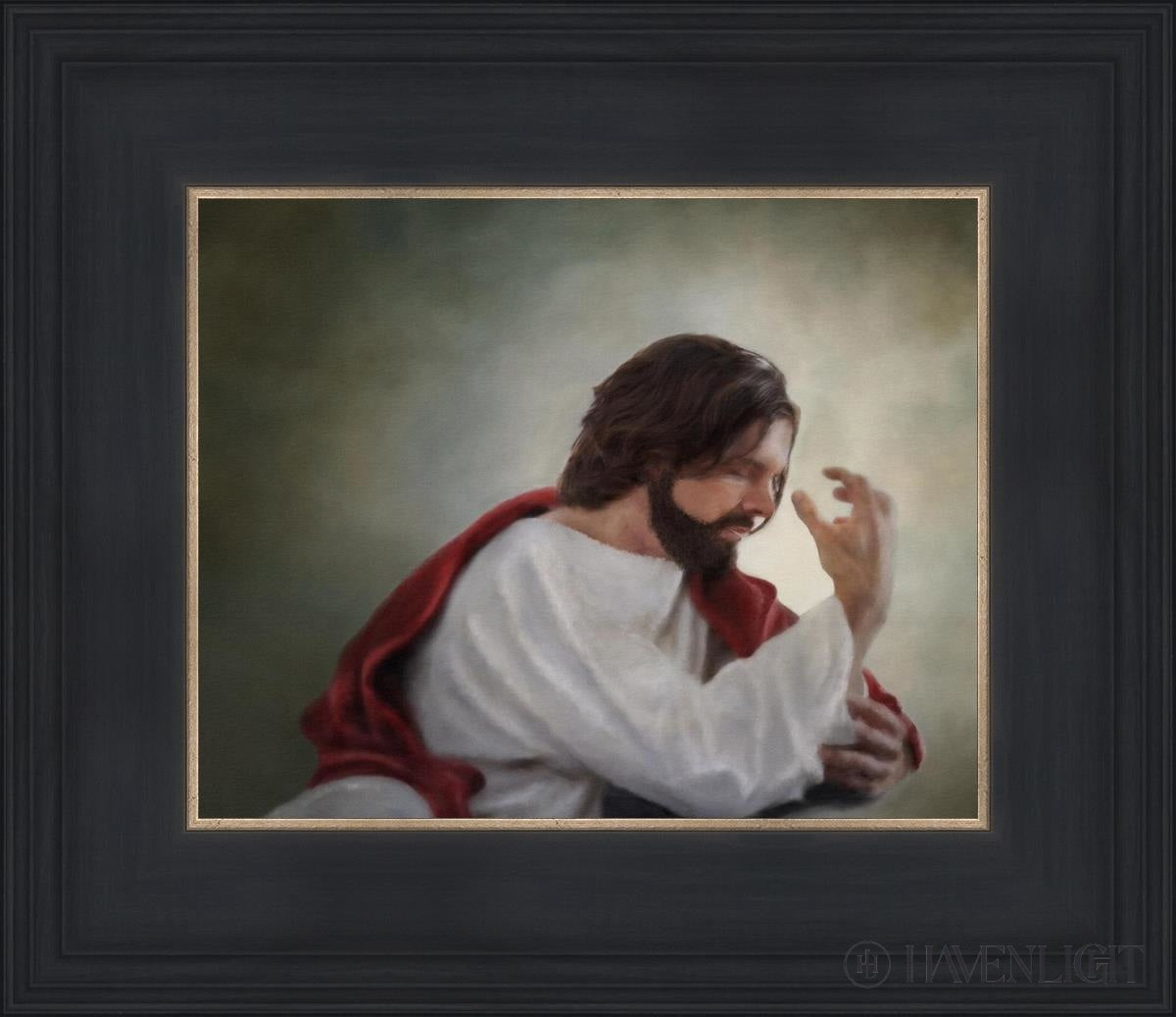 Abide With Me Open Edition Print / 10 X 8 Black 14 3/4 12 Art