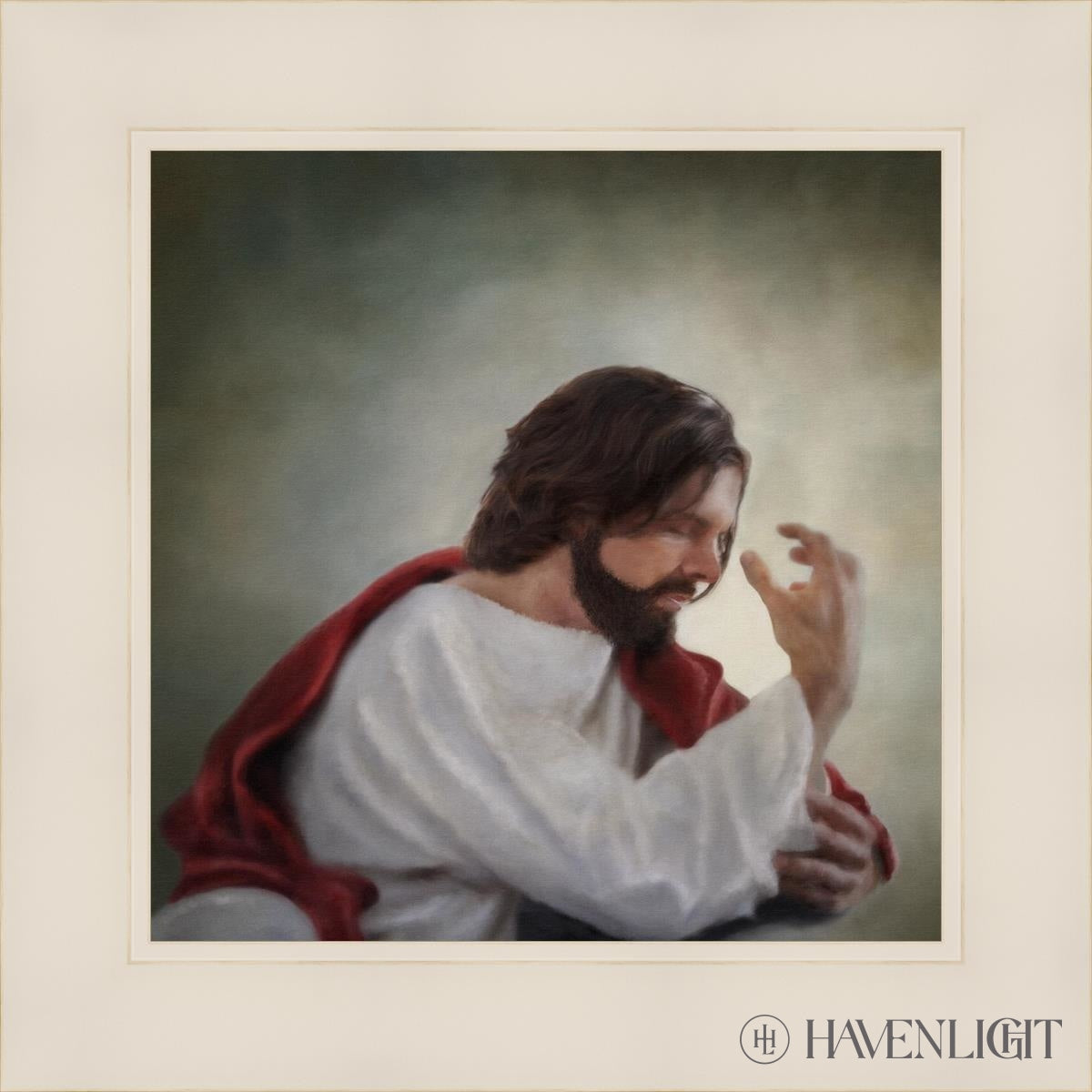 Abide With Me Open Edition Print / 12 X White 16 1/4 Art