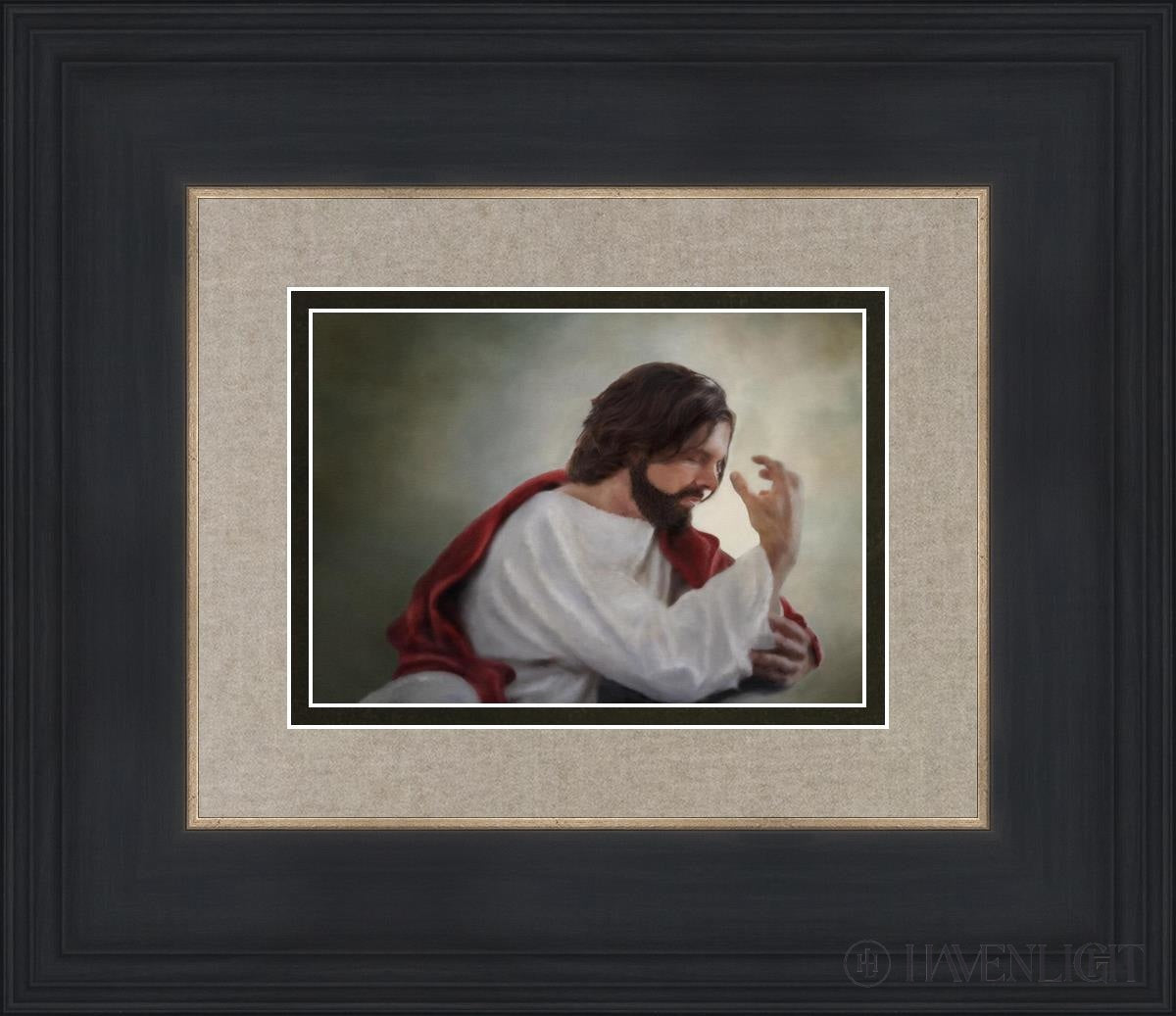 Abide With Me Open Edition Print / 7 X 5 Black 14 3/4 12 Art