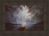 Calm And Stars Open Edition Canvas / 30 X 20 Bronze Frame 37 3/4 27 Art