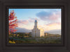 Cedar City Temple Time For Eternal Things Open Edition Canvas / 24 X 16 Frame A 23 3/4 31 Art