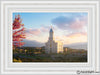 Cedar City Temple Time For Eternal Things Open Edition Canvas / 24 X 16 Frame C 23 3/4 31 Art