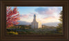 Cedar City Temple Time For Eternal Things Open Edition Canvas / 30 X 15 Frame E 21 3/4 36 Art