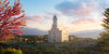 Cedar City Temple Time For Eternal Things Open Edition Canvas / 30 X 15 Print Only Art