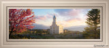 Cedar City Temple Time For Eternal Things Open Edition Canvas / 36 X 12 Frame W 18 3/4 42 Art