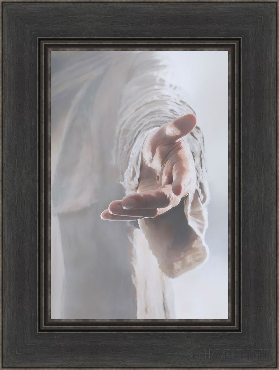 Christ Beckoning Open Edition Canvas / 12 X 18 Black 1/2 24 Art