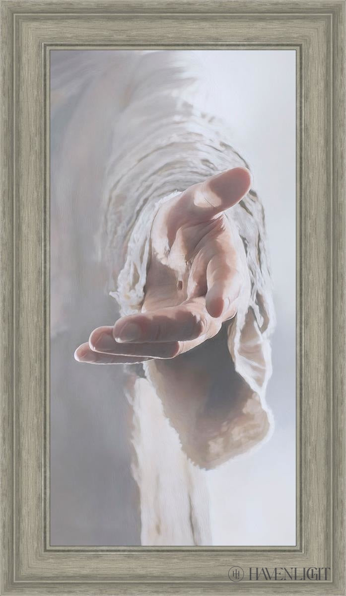 Christ Beckoning Open Edition Canvas / 15 X 30 Gray 20 3/4 35 Art