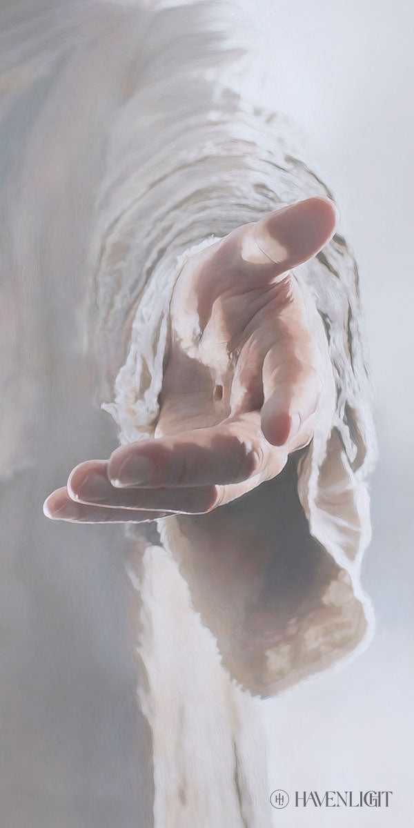 Christ Beckoning Open Edition Canvas / 15 X 30 Rolled In Tube Art
