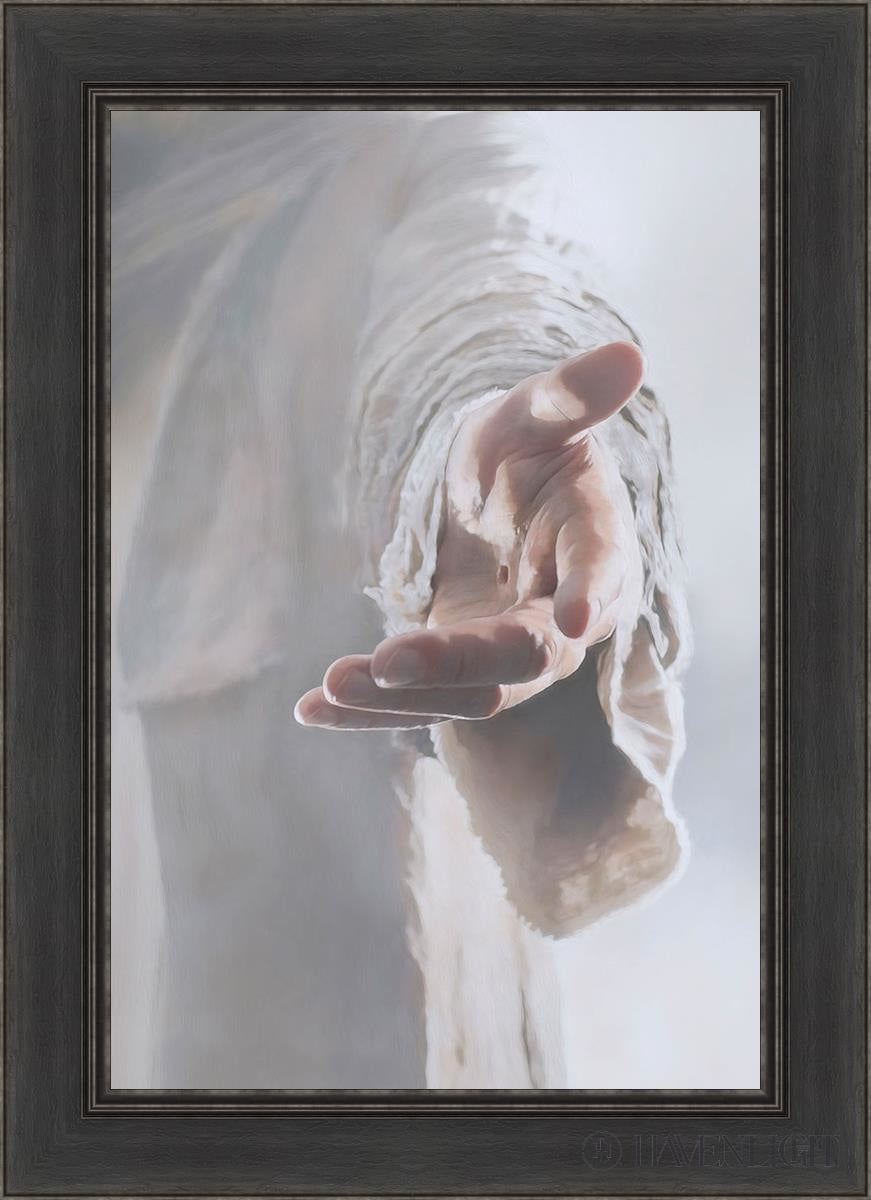 Christ Beckoning Open Edition Canvas / 20 X 30 Black 26 1/2 36 Art