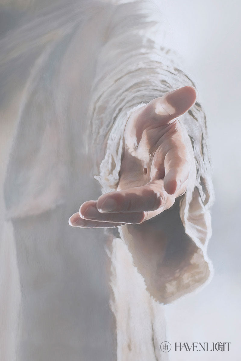 Christ Beckoning Open Edition Canvas / 24 X 36 Rolled In Tube Art
