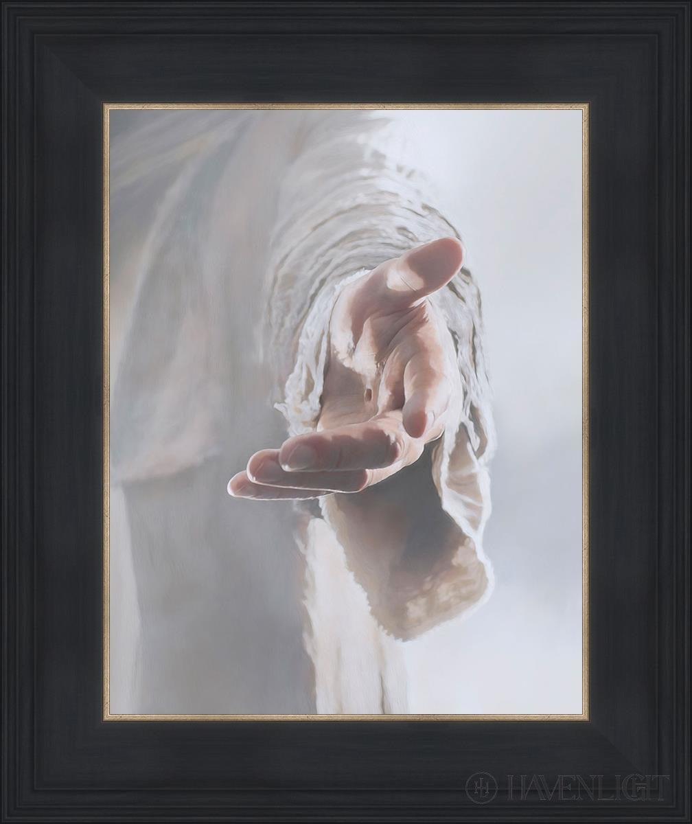 Christ Beckoning Open Edition Print / 11 X 14 Black 15 3/4 18 Art