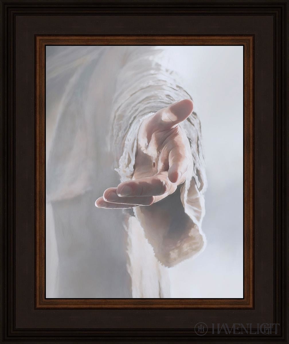Christ Beckoning Open Edition Print / 11 X 14 Brown 15 3/4 18 Art