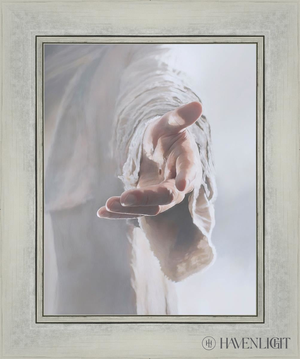 Christ Beckoning Open Edition Print / 11 X 14 Silver 15 1/4 18 Art