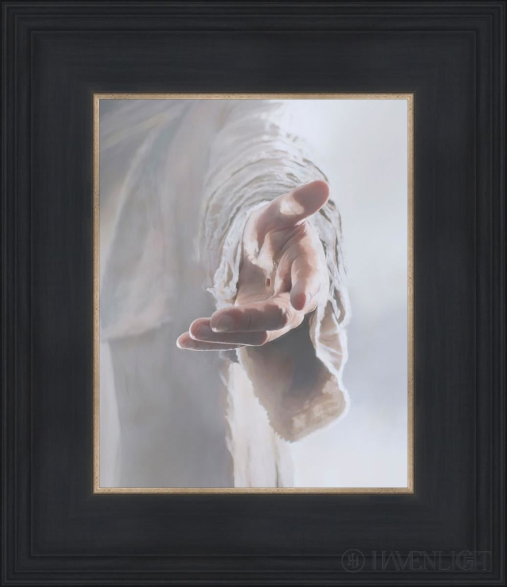 Christ Beckoning Open Edition Print / 8 X 10 Black 12 3/4 14 Art
