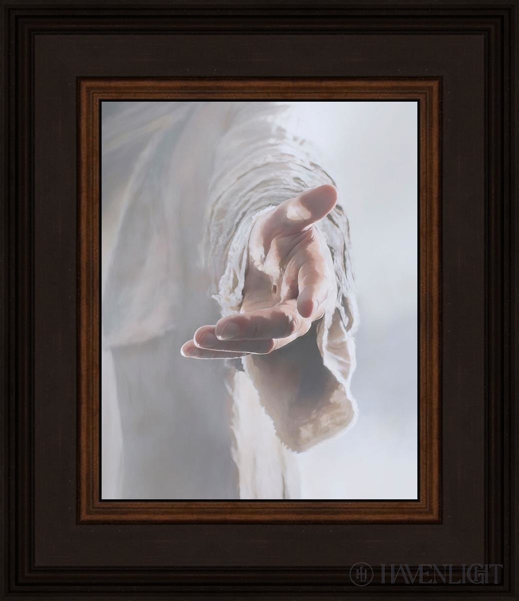 Christ Beckoning Open Edition Print / 8 X 10 Brown 12 3/4 14 Art