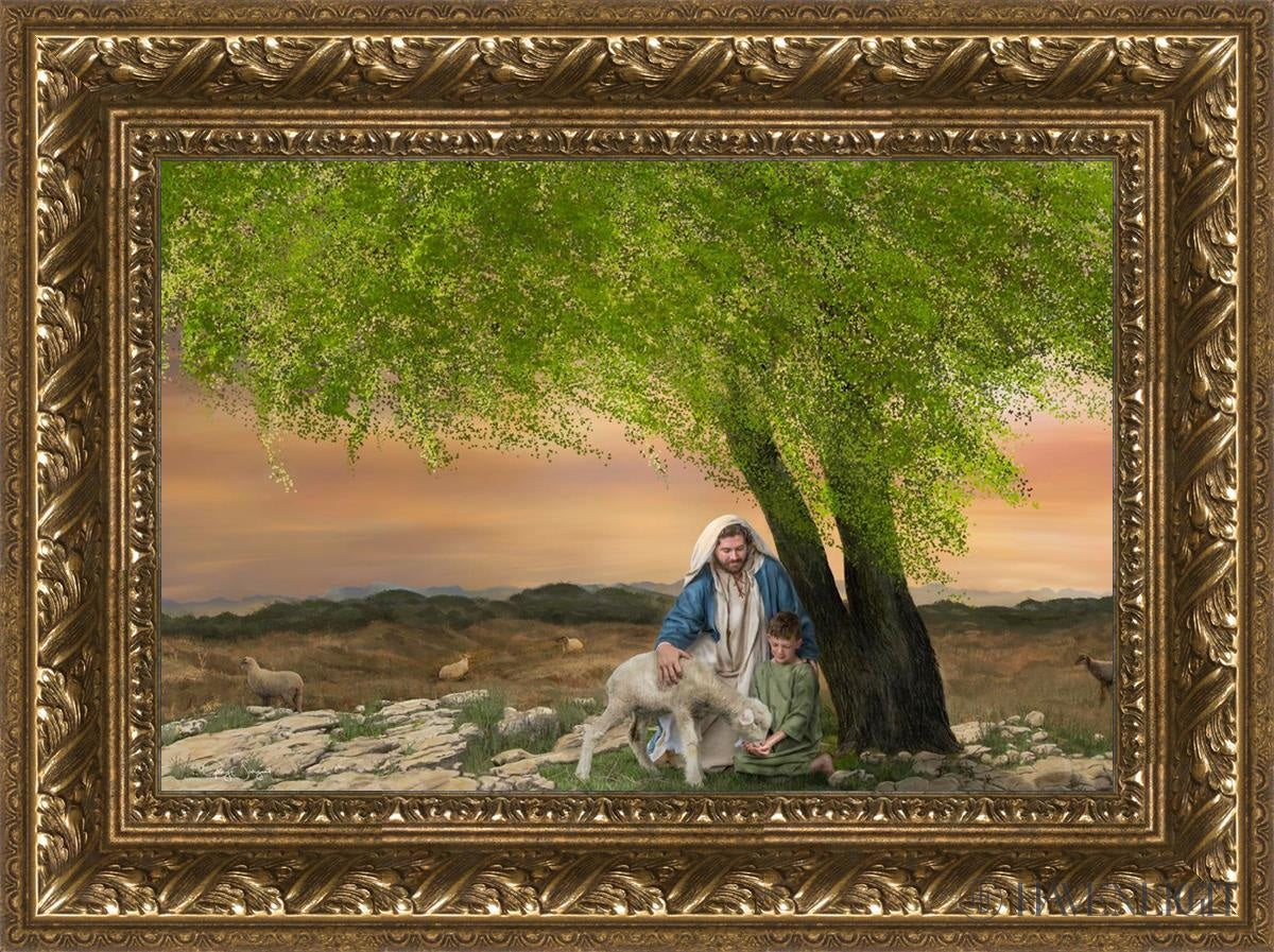 Feed My Lambs Open Edition Canvas / 18 X 12 Gold 23 3/4 17 Art