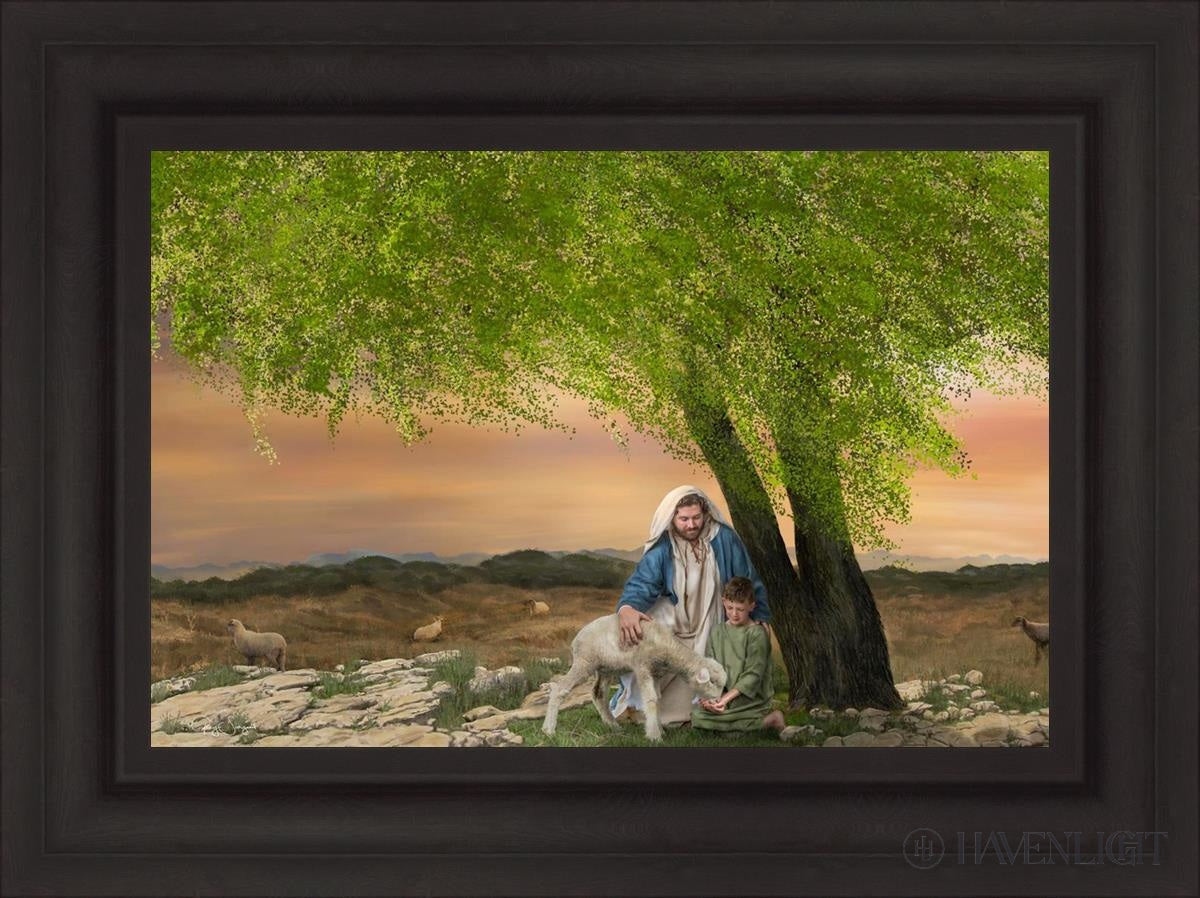 Feed My Lambs Open Edition Canvas / 24 X 16 Brown 31 3/4 23 Art