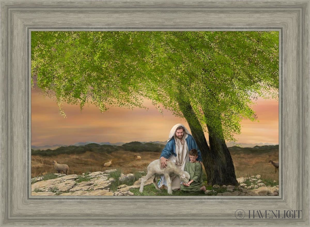 Feed My Lambs Open Edition Canvas / 24 X 16 Gray 29 3/4 21 Art