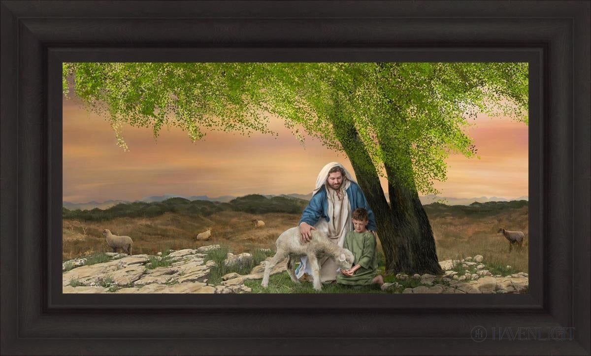 Feed My Lambs Open Edition Canvas / 30 X 15 Brown 37 3/4 22 Art