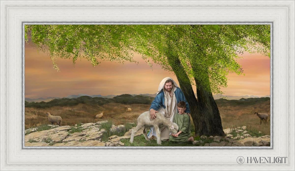 Feed My Lambs Open Edition Canvas / 30 X 15 White 35 3/4 20 Art