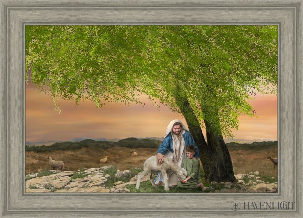 Feed My Lambs Open Edition Canvas / 30 X 20 Gray 35 3/4 25 Art