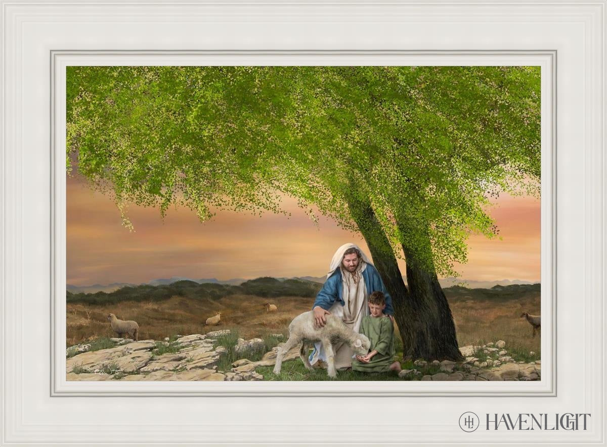Feed My Lambs Open Edition Canvas / 36 X 24 White 45 3/4 33 Art
