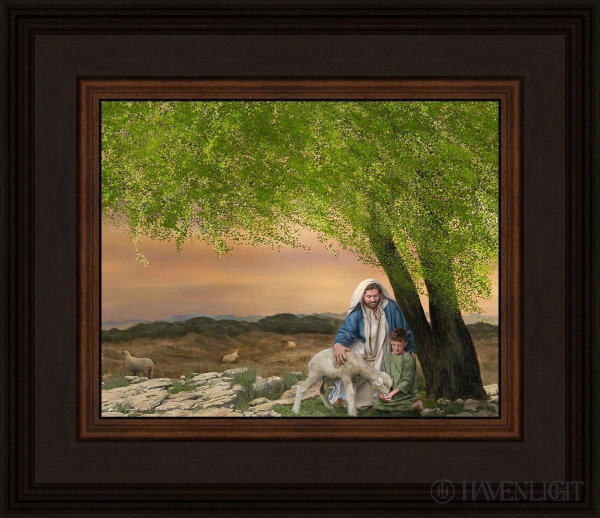 Feed My Lambs Open Edition Print / 10 X 8 Brown 14 3/4 12 Art