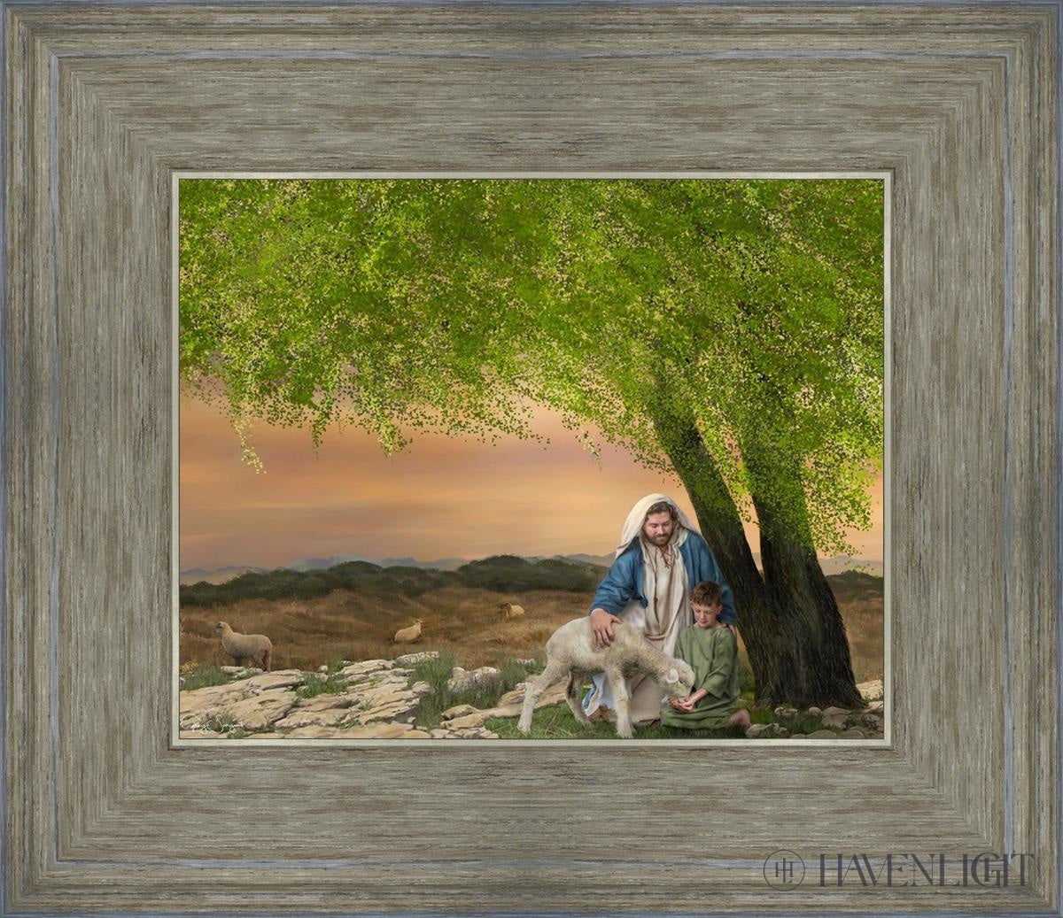 Feed My Lambs Open Edition Print / 10 X 8 Gray 14 3/4 12 Art