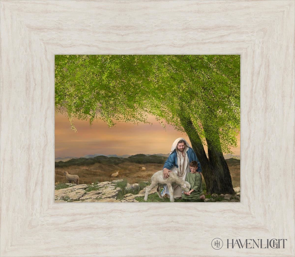 Feed My Lambs Open Edition Print / 10 X 8 Ivory 15 1/2 13 Art