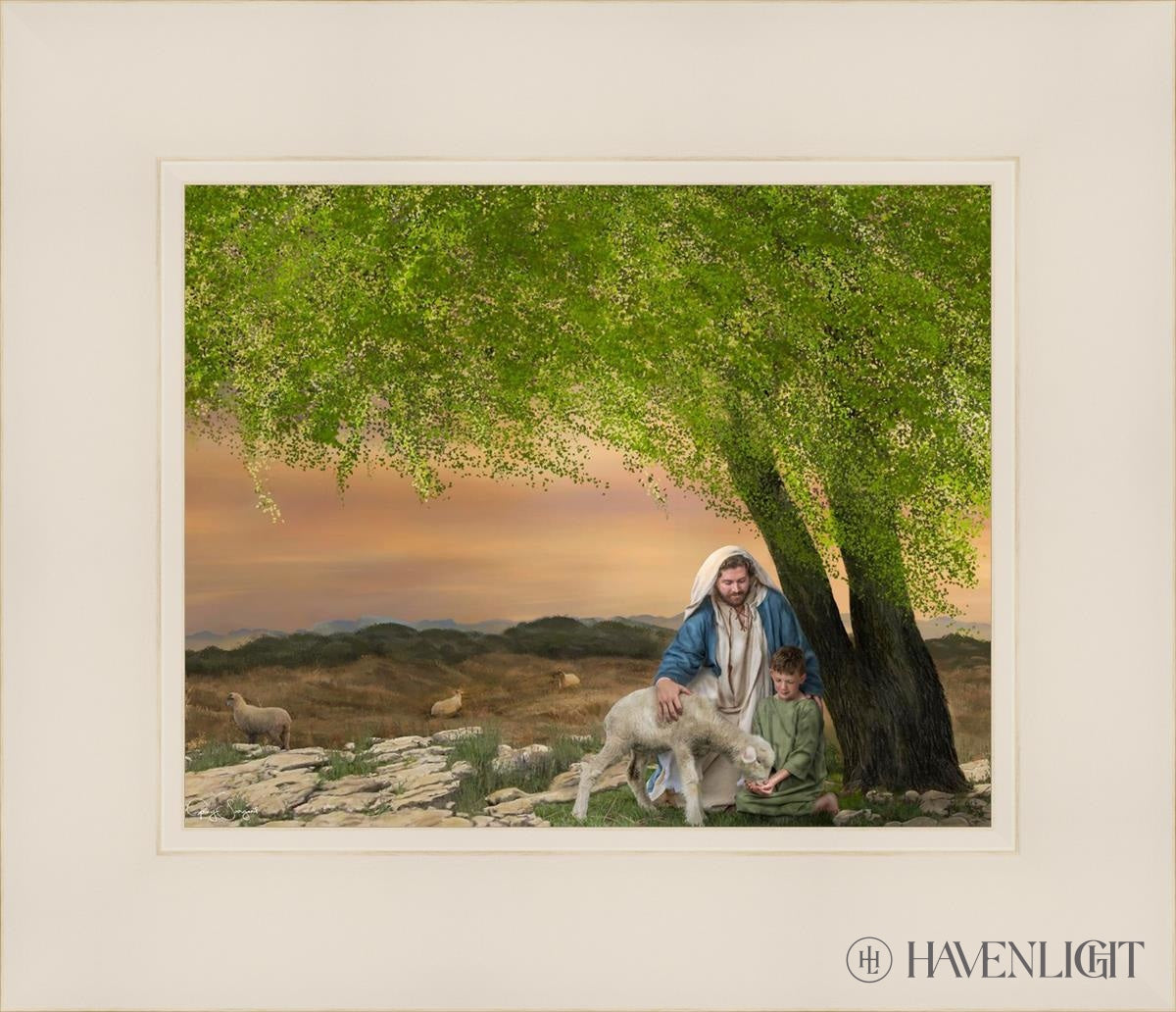 Feed My Lambs Open Edition Print / 10 X 8 White 14 1/4 12 Art