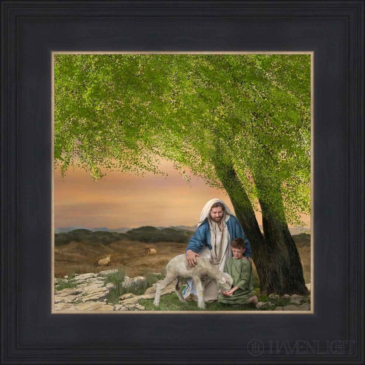 Feed My Lambs Open Edition Print / 12 X Black 16 3/4 Art