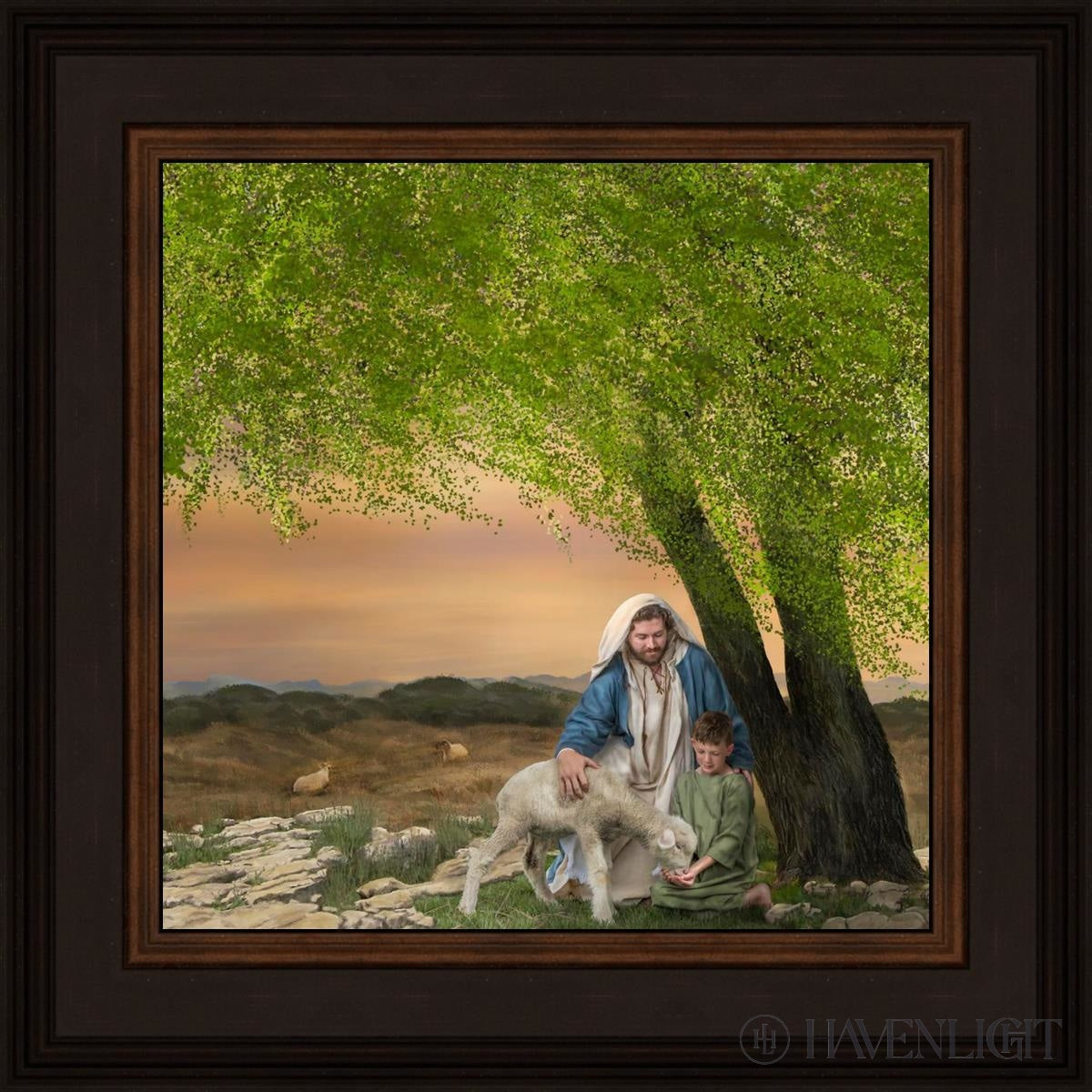 Feed My Lambs Open Edition Print / 12 X Brown 16 3/4 Art
