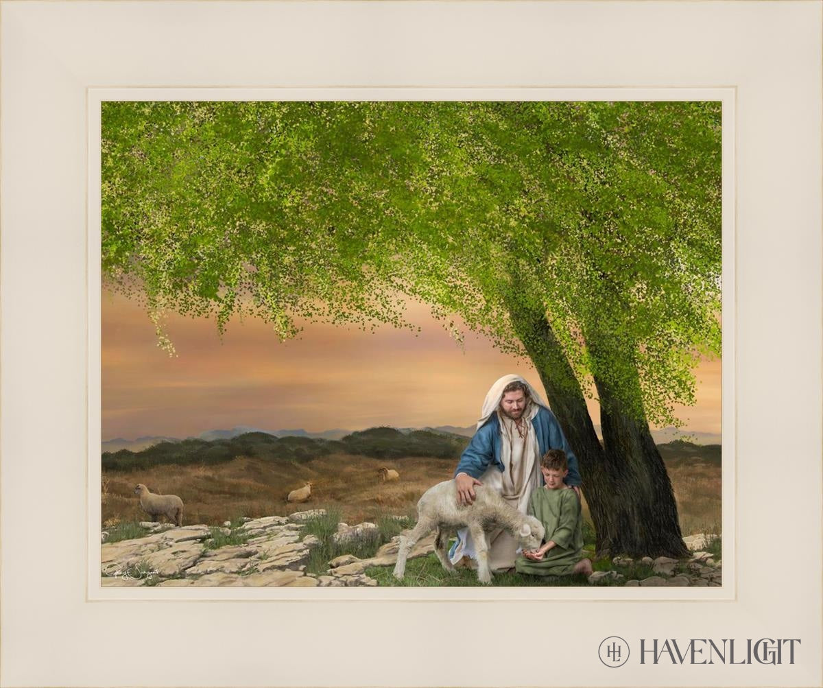 Feed My Lambs Open Edition Print / 14 X 11 White 18 1/4 15 Art