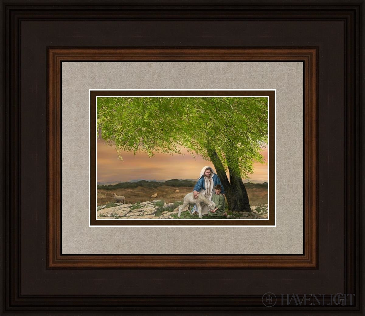 Feed My Lambs Open Edition Print / 7 X 5 Brown 14 3/4 12 Art