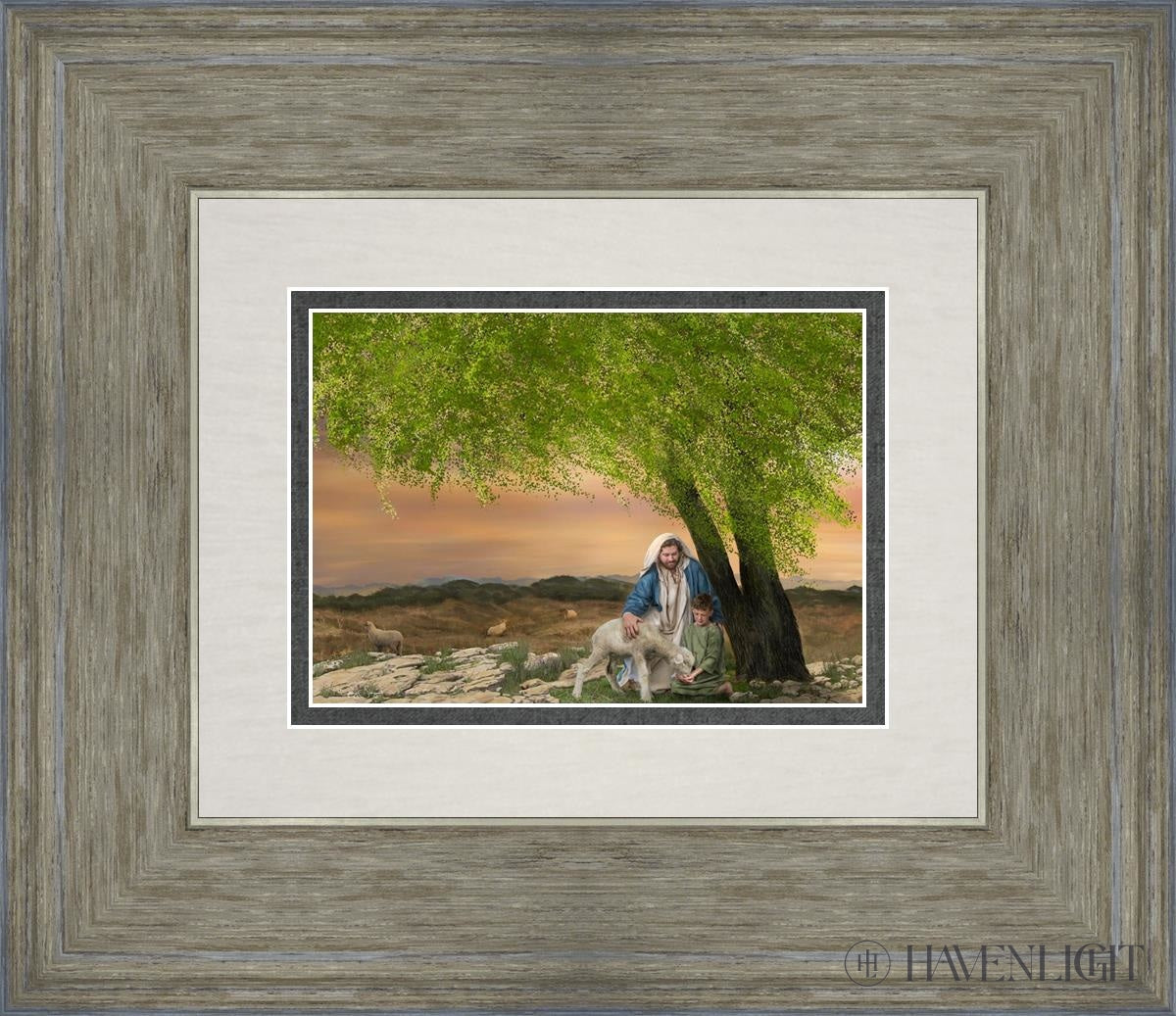 Feed My Lambs Open Edition Print / 7 X 5 Gray 14 3/4 12 Art