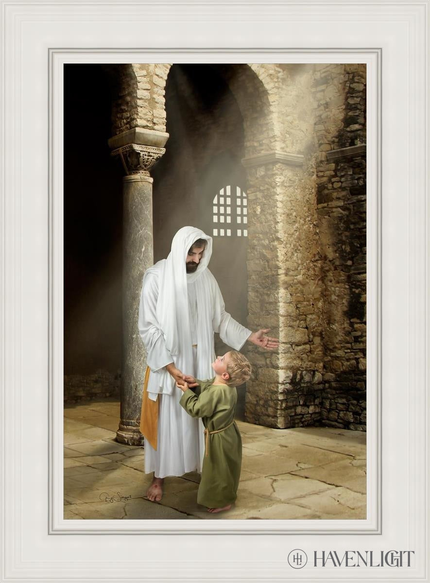 Feeling My Saviors Love Open Edition Canvas / 24 X 36 White 33 3/4 45 Art