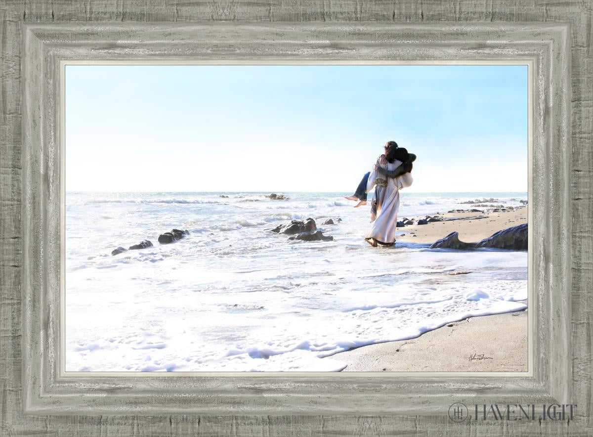 Footprints Open Edition Canvas / 18 X 12 Silver 22 3/4 16 Art