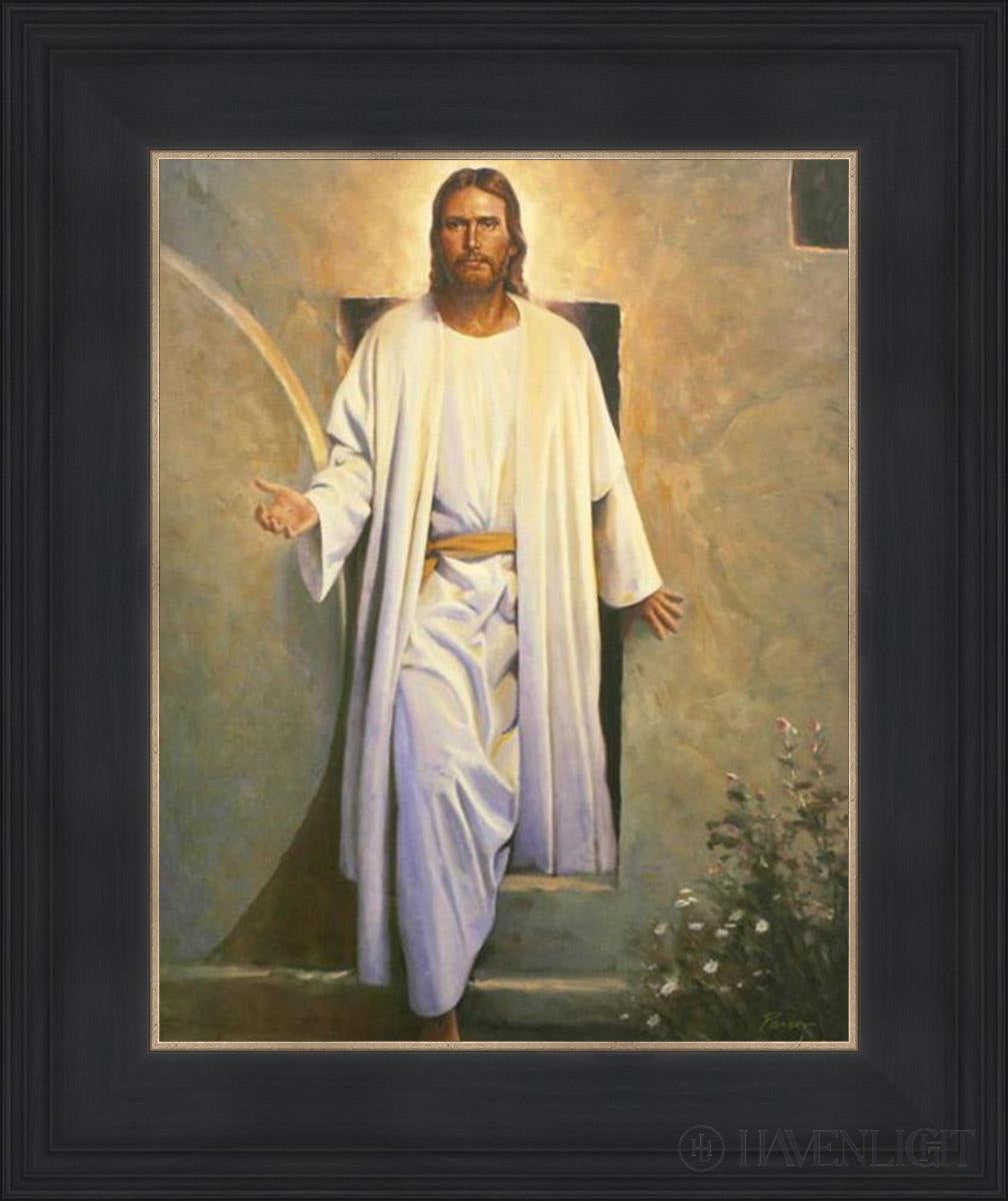 He Is Risen Vintage Open Edition Print / 11 X 14 Black 15 3/4 18 Art