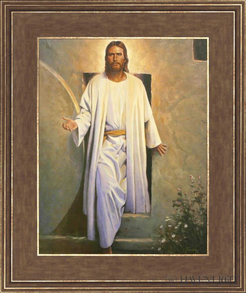 He Is Risen Vintage Open Edition Print / 11 X 14 Gold 15 3/4 18 Art