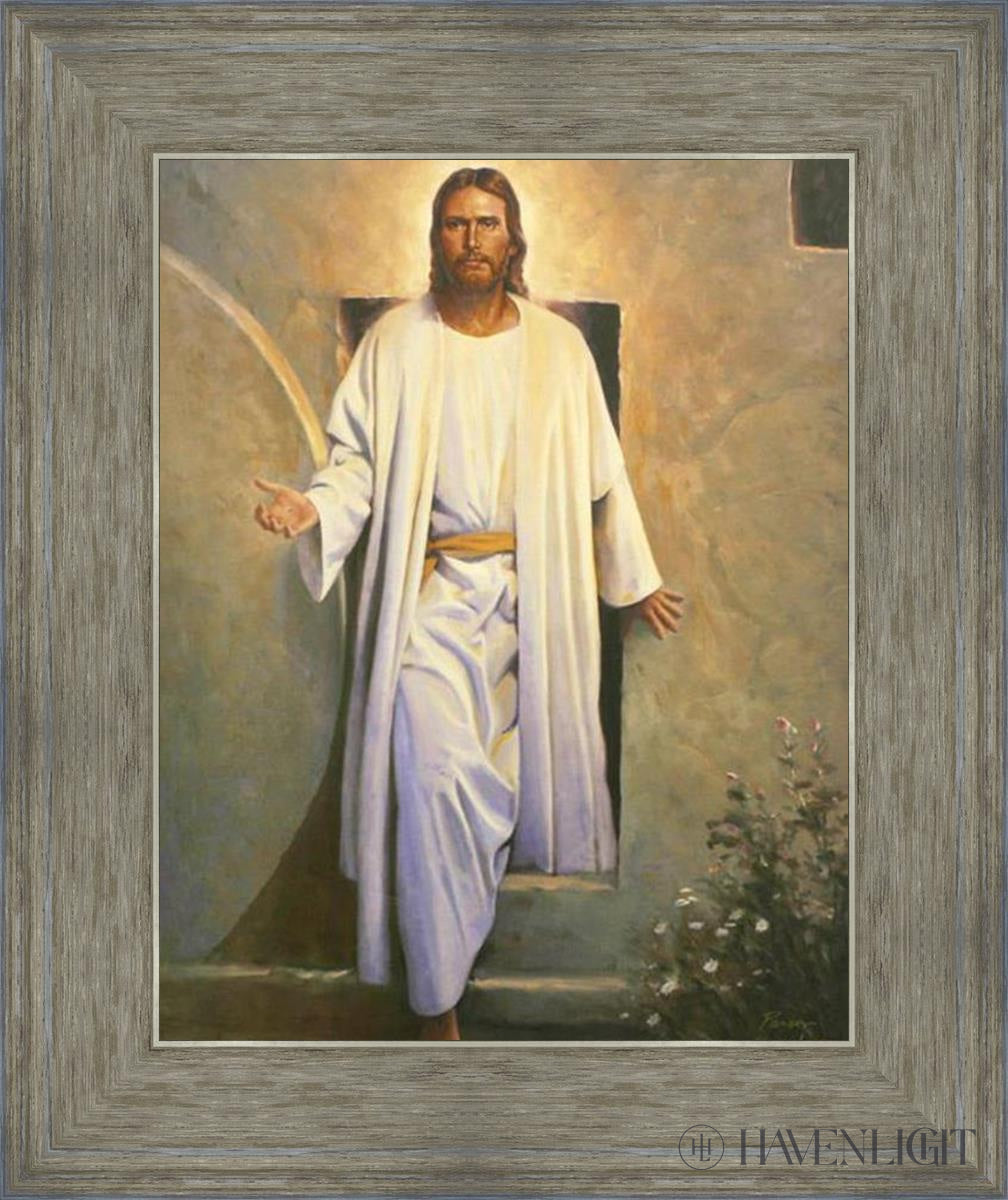 He Is Risen Vintage Open Edition Print / 11 X 14 Gray 15 3/4 18 Art