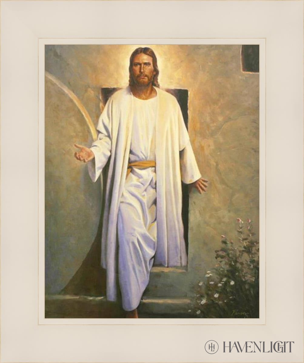 He Is Risen Vintage Open Edition Print / 11 X 14 White 15 1/4 18 Art