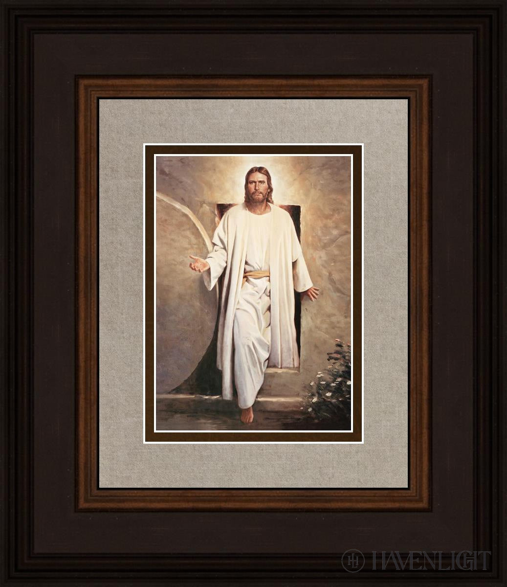 He Is Risen Vintage Open Edition Print / 5 X 7 Brown 12 3/4 14 Art