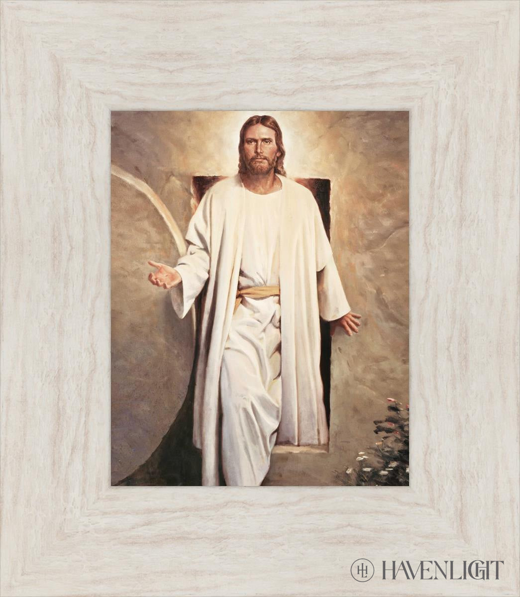 He Is Risen Vintage Open Edition Print / 8 X 10 Ivory 13 1/2 15 Art