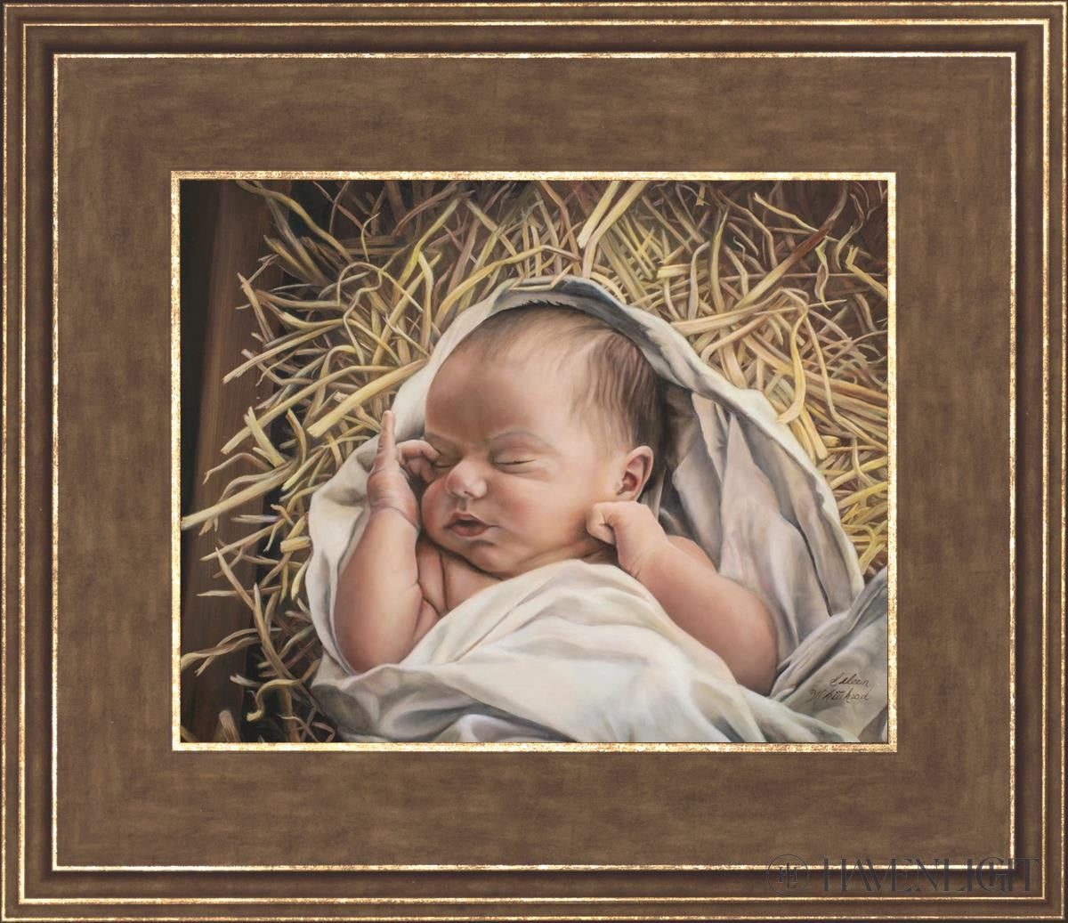 Heavenly Peace Open Edition Print / 10 X 8 Gold 14 3/4 12 Art
