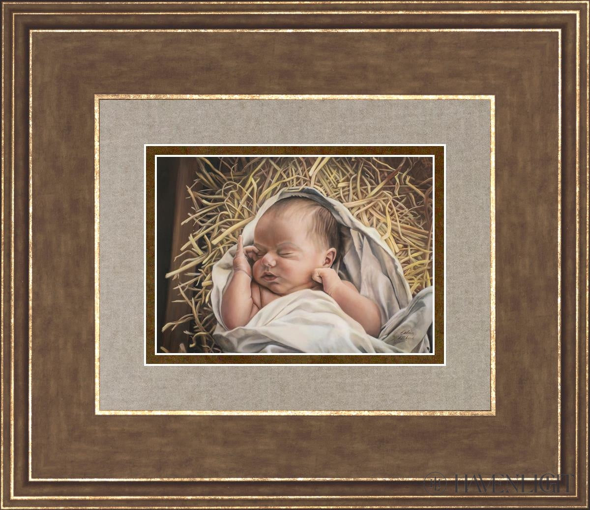 Heavenly Peace Open Edition Print / 7 X 5 Gold 14 3/4 12 Art