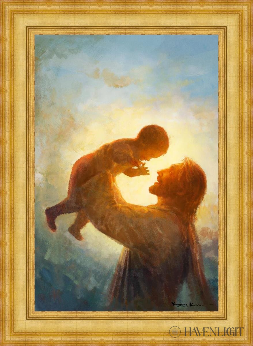 Heavens Gift Open Edition Canvas / 24 X 36 Colonial Gold Metal Leaf 32 3/4 44 Art