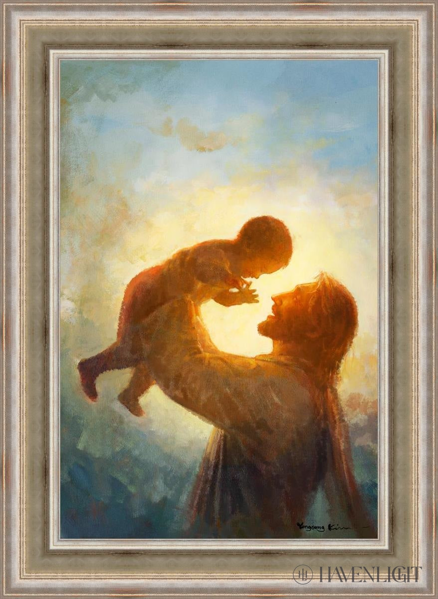 Heavens Gift Open Edition Canvas / 24 X 36 Colonial Silver Metal Leaf 32 3/4 44 Art