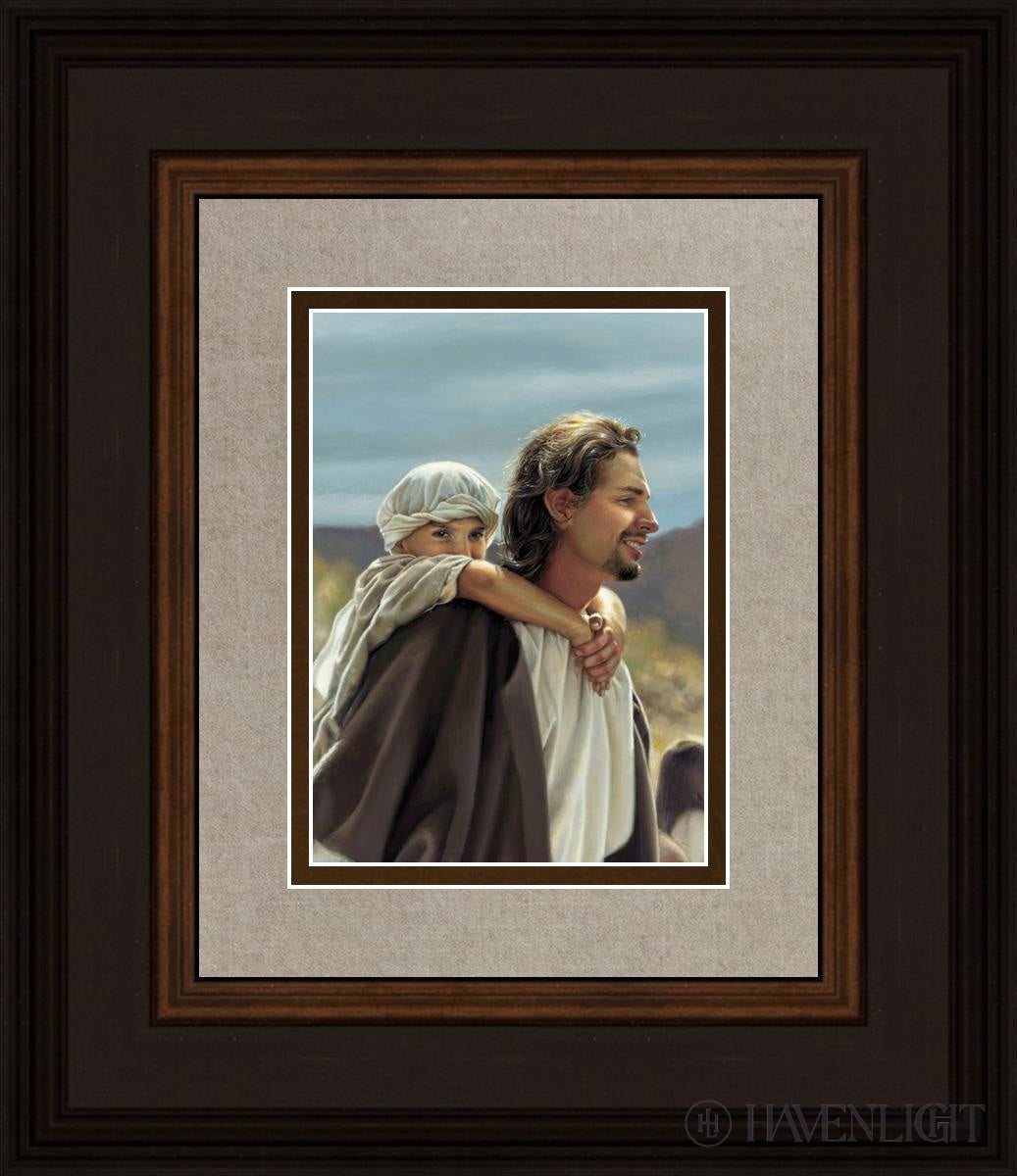 Hold On Tight Open Edition Print / 5 X 7 Brown 12 3/4 14 Art